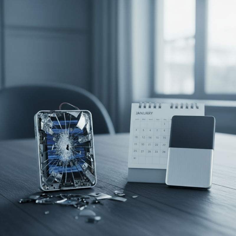 a broken signing device