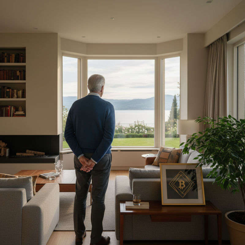 a man looking peacefully at the horizon